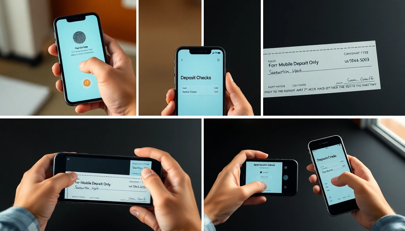 how to deposit checks using mobile banking-article