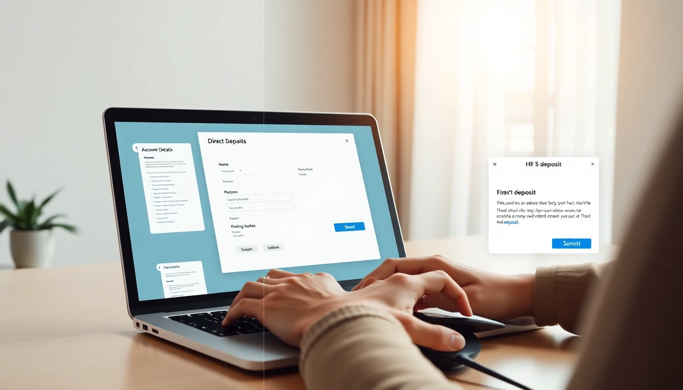 how to set up direct deposit with online banks-article