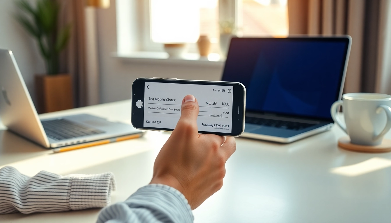 how to use mobile check deposit features-title